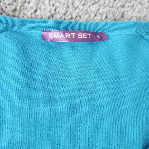 Smart Set Turquoise Cardigan (Small) - Picture 4 of 7